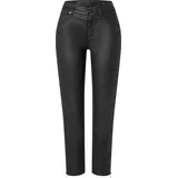 MAC Jeans - RICH SLIM, Coated Baumwolle Lyocell / schwarz