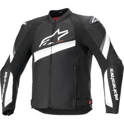 Alpinestars T-GP Plus R V4 Motorrad Textiljacke, schwarz-weiss, Größe 2XL für Männer