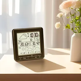 casativo WLAN-Wetterstation mit Aussensensor Schwarz 21