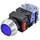 TRU Components TC-9428116 LAS0-L-11/B/12V Drucktaster 250 V 5 A 1 x Aus/(Ein) tastend Blau IP40 1 St.
