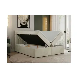 MKS Meble Boxbett mit Bettkasten ¦ beige ¦ Maße (cm): B: 140 H: 125