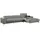 W.Schillig Ecksofa "piedroo, Designsofa mit tollem Sitzkomfort, bequem und elegant, L-Form", grau (grau s37), B:343cm H:70cm T:193cm, Stoff S37 (100% Polyester): Luxus-Microfaser in Lederoptik, Sofas, Ecksofa, Kopfteilverstellung, wahlweise mit