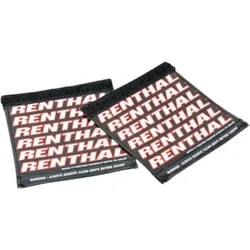 RENTHAL Grip Protector Clean Griffe - Schwarz/Rot, schwarz