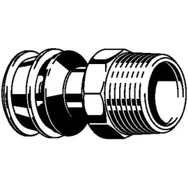 Viega Raxofix Übergangsstück 646356 40xR 1 1/4, mit SC-Contur, Rotguss