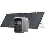 Ecoflow ECOFLOW Tragbare Powerstation DELTA 3 Plus Powerstation EcoFlow DELTA 3 Plus Powerstation, 0-100 % in 56 Minuten, 1 800 W (3 600 W Spitze) Solargenerator