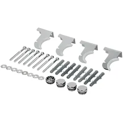 LuxeBath Befestigungsmaterial Heitzkörper Paneelheizkörper Montagematerial chrom Satz