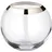 Edzard Vase Mirinde, Kristallglas mit Platinrand, H 18 cm