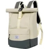Rolltop Rucksack Damen Groß, Laptop Rucksack Wasserdichter Backpack Schultasc...