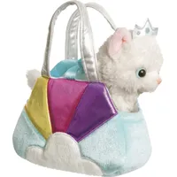 AURORA 61364 - Fancy Pals Katze in Regenbogen-Tragetasche, Plüsch,