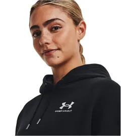 Under Armour Essential OverSized Fleece Hoodie Damen 001 black/white XS