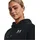 Under Armour Essential OverSized Fleece Hoodie Damen 001 black/white XS