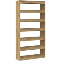 VidaXL Bücherregal Artisan Eiche Massivholz 100 x 30 x