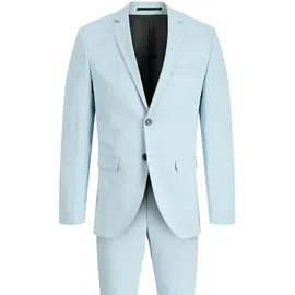 Jack & Jones PlusSize Anzug JPRFRANCO SUIT NOOS PLS (2-tlg) aus Polyester, Viskose und Elasthan, Slim Fit Passform, pflegeleicht blau 68