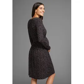 NEUN MONATE Umstandskleid in schwarz-gepunktet | Gr.: 38