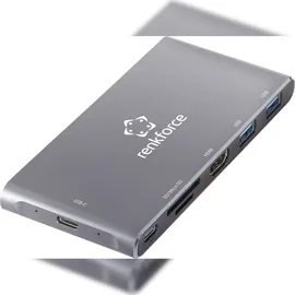 Renkforce Tragbares Kartenlesegerät mit SSD-Gehäusehub