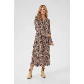 Cream Kleid Shirtkleid Animal Neutral Braun/Beige 36