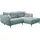 Jockenhöfer Ecksofa Retrolook mit Wellenfederung 251x110cm