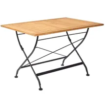 LC Garden Wimbledon Gartentisch 120 x 80 x 75 cm Schwarz