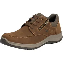 Rieker Schnürschuh braun / dunkelgrau 45