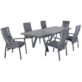 LC Garden Diwo Gartenstuhl 63 x 57 x 107 cm grau 1 St.