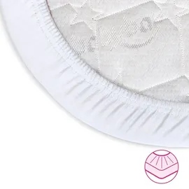 babybay Jersey-Spannbettlaken Original Stoff Weiß 43 x 81 cm