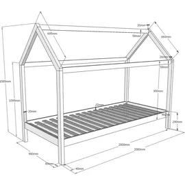 Vipack Hausbett Dallas natur