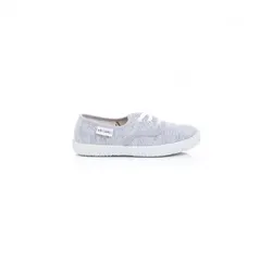 Victoria Unisex für Kinder. 106688 Englische Pantoffeln Grauer Trainingsanzug (27), Stoff, Schnürsenkel, Lässig, Kinderbekleidung