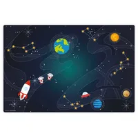 cover-your-desk Schreibtischunterlage für Kinder und Erwachsene Weltraumabenteuer aus hochwertigem Vinyl 60 x 40 cm