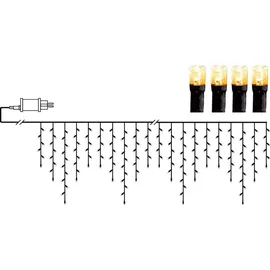 Star Trading LED-Lichterkette Icicle 5 m Schwarz