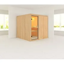 Karibu Sauna Rodin-ohne Ofen-Ohne Dachkranz