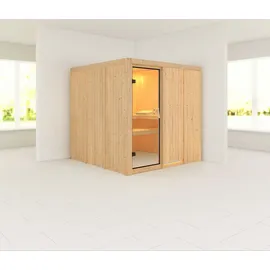 Karibu Sauna Rodin-ohne Ofen-Ohne Dachkranz