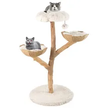 Goplus Kratzbaum 122 cm weiß