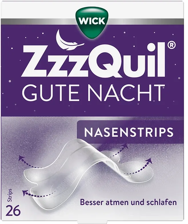 WICK ZzzQuil Gute Nacht Nasenstrips 26 St