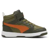 Puma Rebound V6 Mid WTR Ac+ Ps Sneaker, Dark Olive Maple Syrup Puma Olive, 31