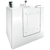 AcquaVapore Senioren Whirlpool Sitzwanne Badewanne mit Tür Pool S02WP-C 100x78cm