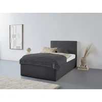 Westfalia Schlafkomfort Polsterbett "Vita", grau (anthrazit), L:210cm, Bezug: 100%