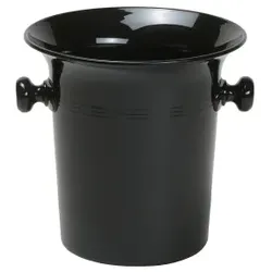 Classic Sekt- und Champagnerkübel, 3 Liter, Champagnerbowl mit eleganter Formgebung, Farbe: schwarz