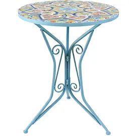 Hti-Living Gartentisch 55 x 55 x 68 cm Türkis
