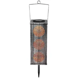 GLOBO Solarleuchte Metall 1x LED grau