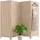 Relaxdays Paravent, 4-teilig, Faltbarer Raumtrenner, H x B: 170 x 160 cm, Bambus, Wohnzimmer, Trennwand innen, Natur