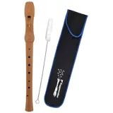 VOGGENREITER 578 Voggy's Blockflöte, deutsche Griffweise C- (Sopran-)Flöte aus Bergahorn-Holz