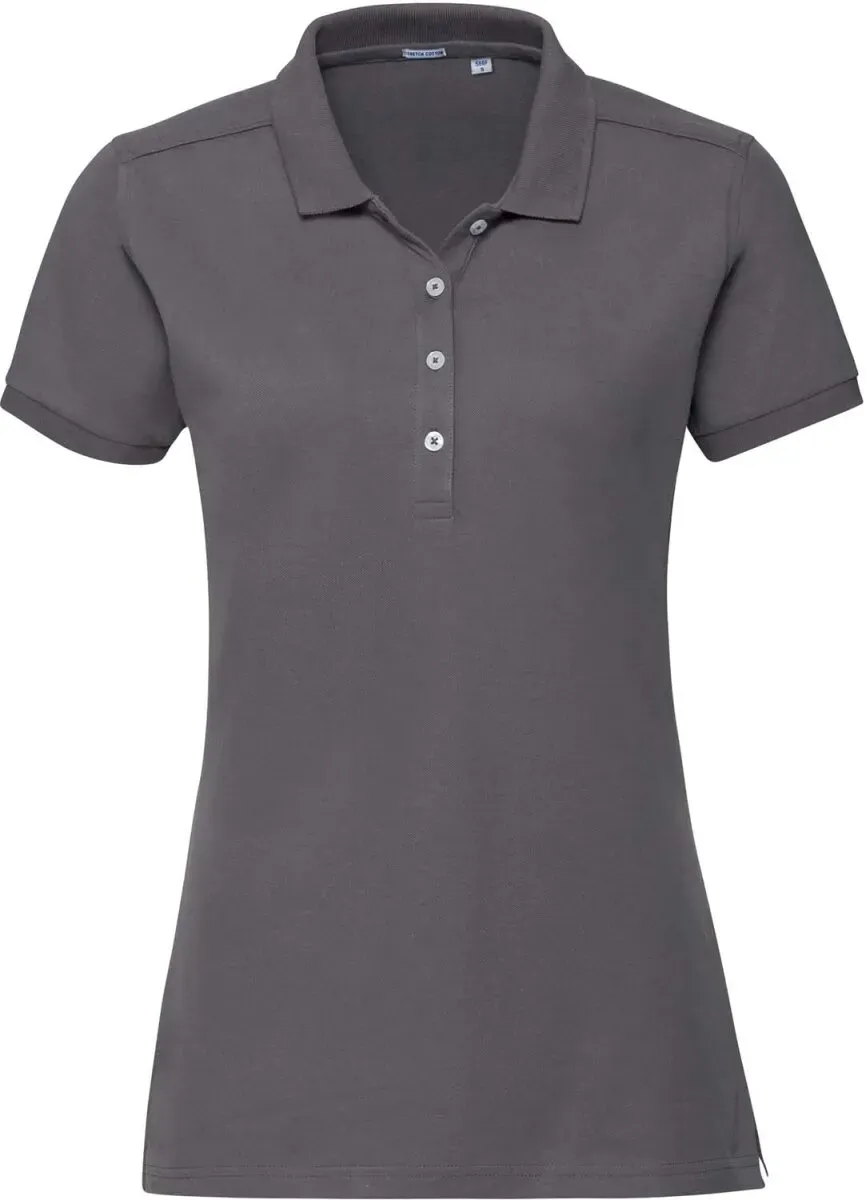 Russell Damen Piqué Stretch Polo R-566F-0 convoy grey (solid) XS