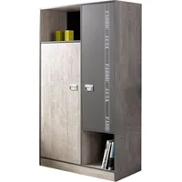 Parisot Kleiderschrank Fabric Esche-Grau