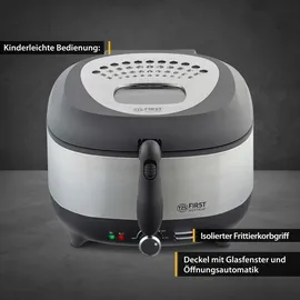 First Austria Fritteuse 3,5-Liter silber