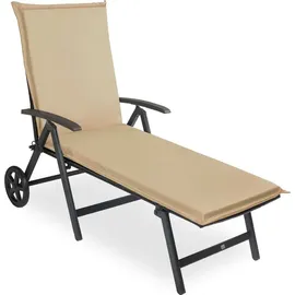 sunnypillow Liegenauflage 190 x 60 x 9 cm beige 1 St.