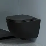 Laufen Pro Wand-WC mit WC-Sitz Schwarz matt