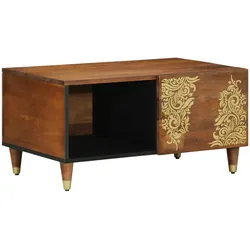 vidaXL Couchtisch 80x50x40 cm Massivholz Mango
