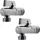 Tatay Eckventil 1/2 Zoll 2er Set silber