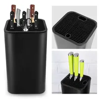 Messerblock Ohne Messer Quadratischer Universal-Messerhalter Messer Schere Or...