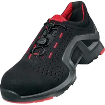 Uvex 1 Support S1 SRC, Arbeitsschuhe für Damen & Herren, Schwarz/Rot, Größe 41